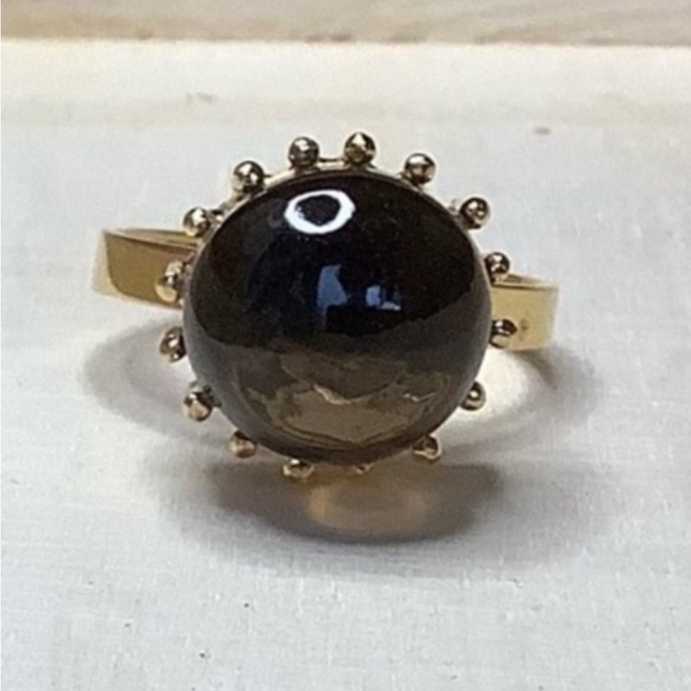 new vintage Art Deco Smoky Topaz cocktail ring